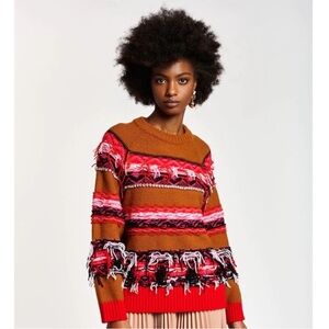 Essential Antwerp Alessia Camel Embellished Women's Sweater